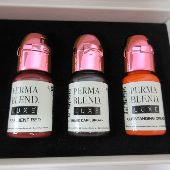 Perma Blend Luxe Unstoppable Areola Set Vicky Martin Pigments Ink 8 x 0.5OZ/15ML - Picture 6 of 8